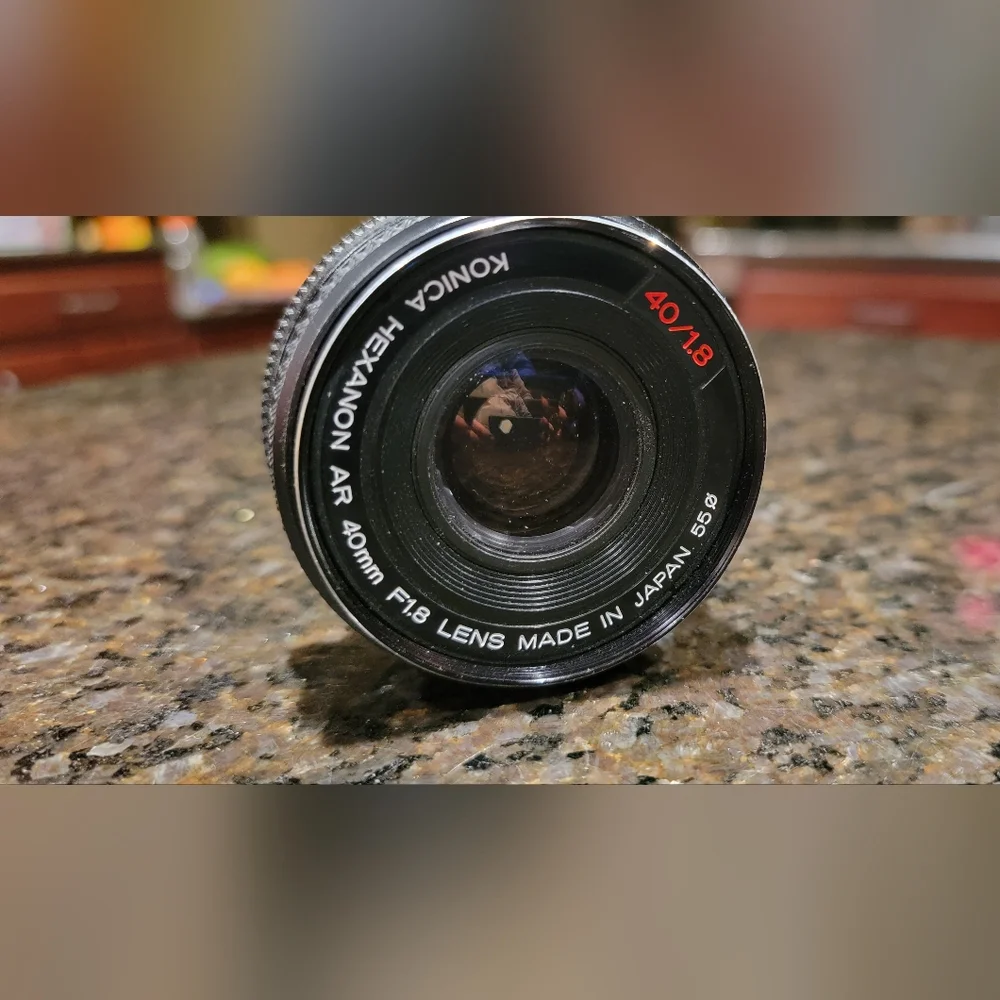 Konica Hexanon AR 40mm F.1.8 Pancake Lens